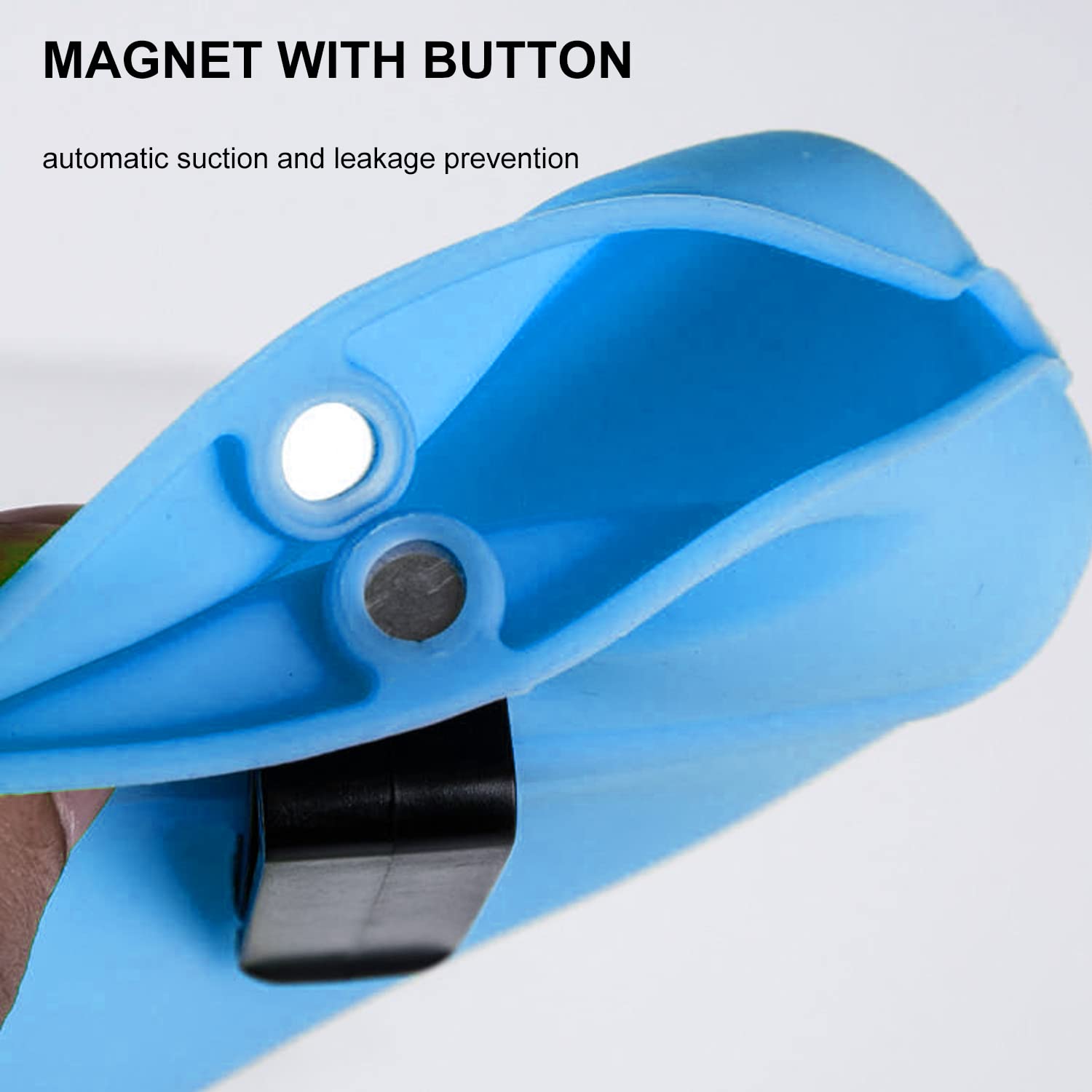 Borsa da addestramento per Cani in Silicone con Fischietto da addestramento in Metallo Abbinato, Borsa per Alimenti per Animali Domestici con Borsa Magnetica, con Clip in Vita, Chiusura Automatica