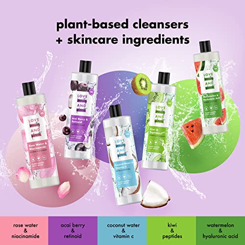 Love Beauty And Planet Plant-Based Body Wash Smooth And Renew Skin Acai Berry & Retinoid Made With Plant-Based Cleansers And Skin Care Ingredients, 100% Biodegradable 20 Fl Oz #TOP7