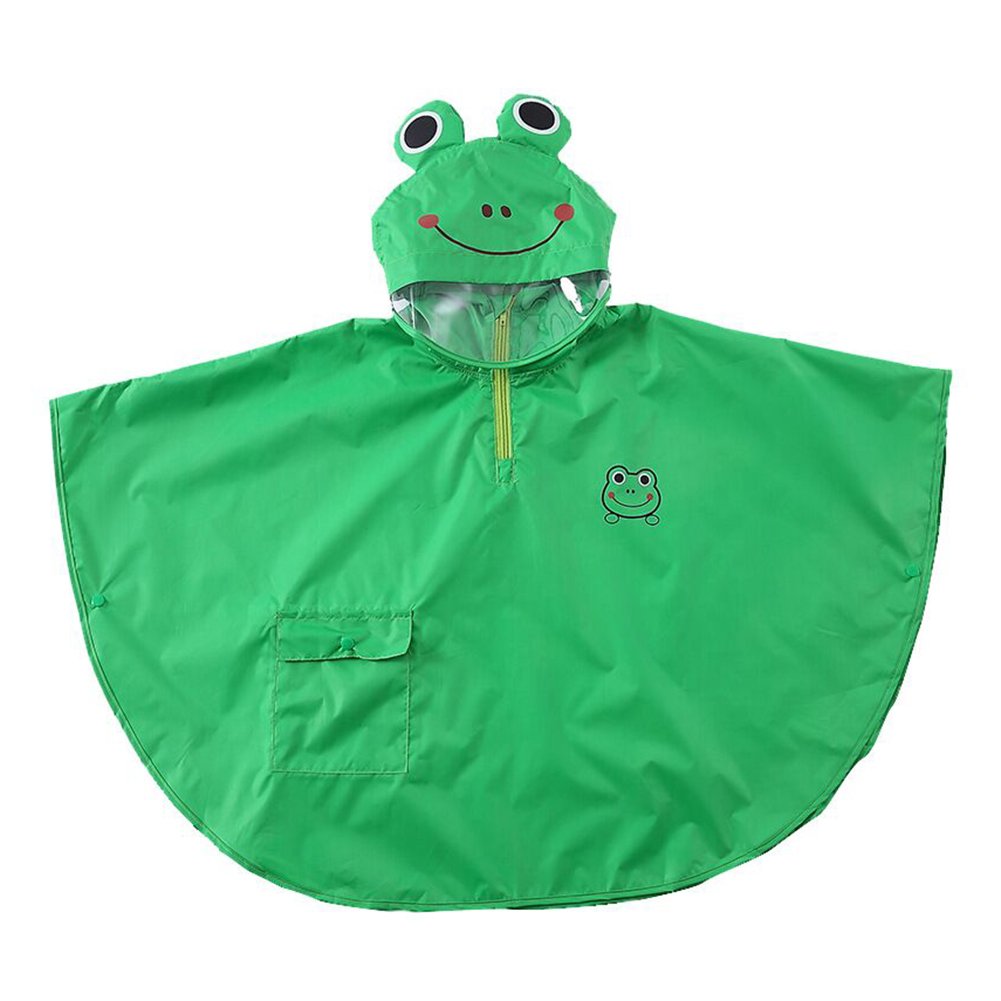 Poncho Enfant Pluie Unisex Cape Impermeable Bebe Manteau Imperméable Garçon Fille Veste Anti Pluie avec Capuche Cartoon Convient aux Enfants de 2 à 6 ans