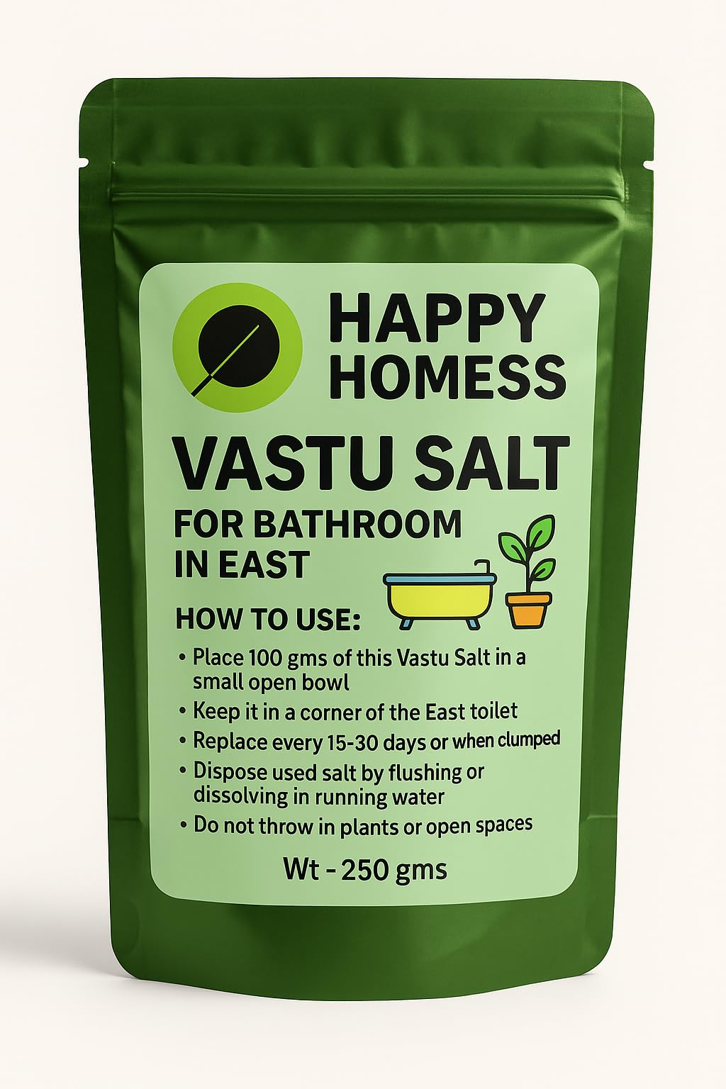 VASTU SALT- East Direction- Pack of 2- @50 gms Each HAPPY HOMESS, infused with direction specific aroma (2)-image-18