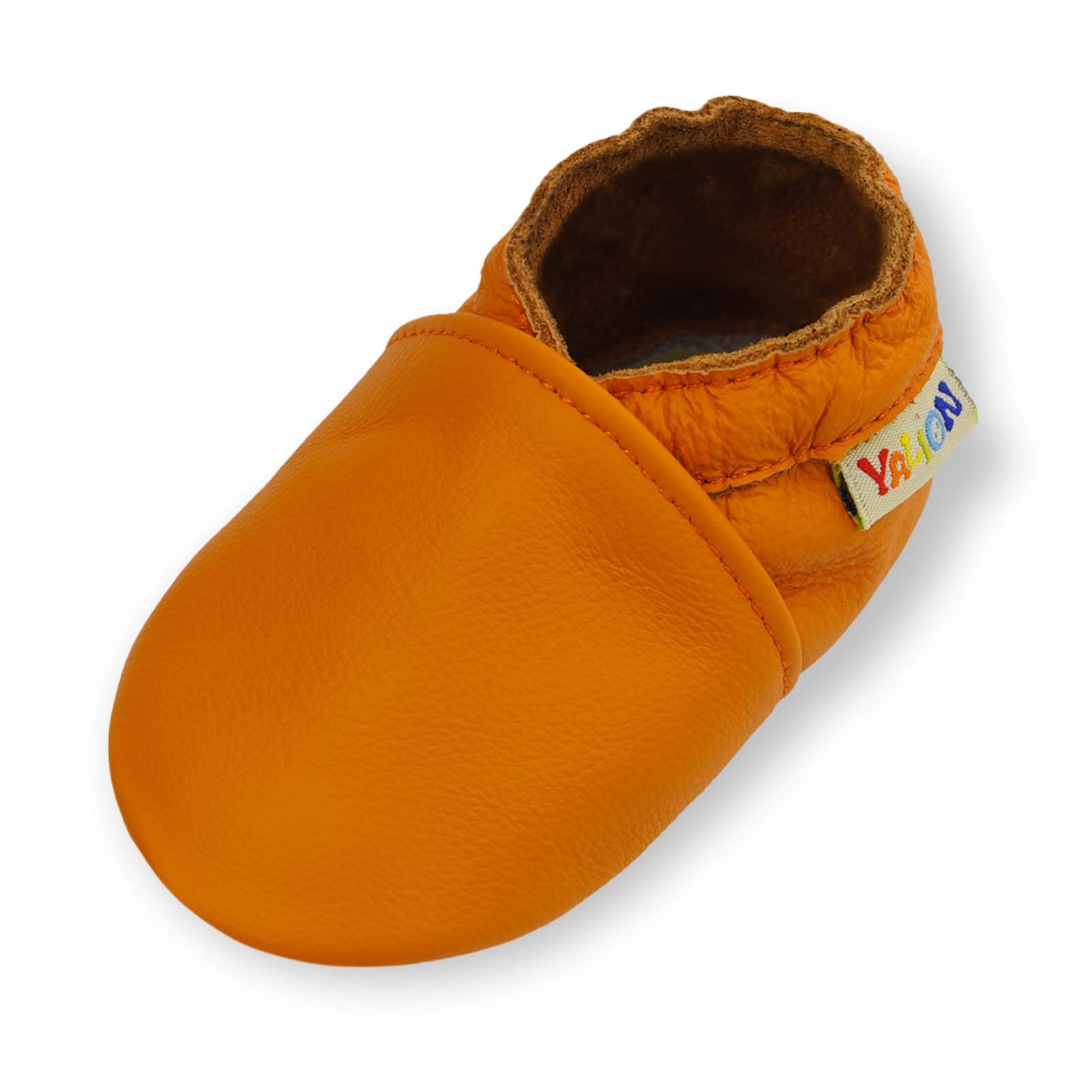 YALION Baby Shoes Soft Sole First Walking Crib Shoes, Slip-on Baby Boys Girls Slippers for Infant Toddlers, Non-Slip Leather Baby Moccasins — view 19