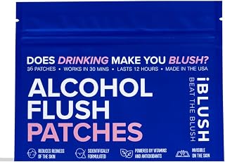 Asian Flush Patches - 36 Discreet, All Natural Patches Powered by Vitamins & Minerals - Fast, Effective & Backed by Science