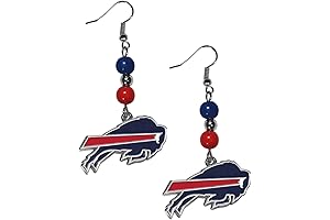 Show Your Bills Spirit with Siskiyou Sports NFL Fan Bead Dangle Earrings