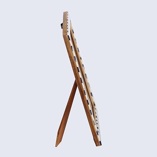 Miniatura 5 de Handicrafts - Marco de fotos para el hogar, diseño de espiga de cheurón inspirado en el arte, decoración de pared, marcos de regalo de Navidad, 8 x