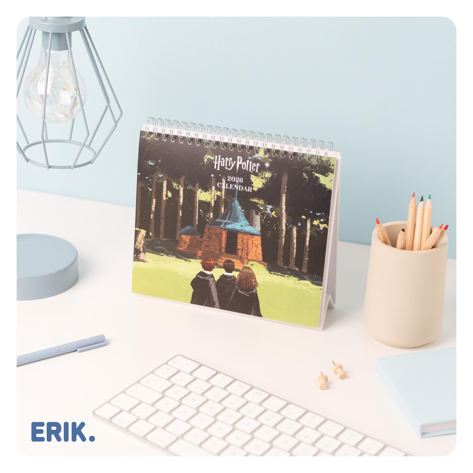 Grupo Erik Desk Calendar 2026 - Harry Potter Calendar 2026 Month To View | Monthly Desk Planner, Desktop Gifts Under 10 Pounds | Harry Potter Gifts For Friends