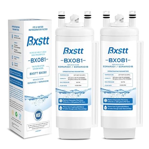 Image of EDRARXD1 Water Filter Replacement, Compatible with Whirlpool EDRARXD1, Everydrop Filter A, EDRARXD1B, Pack of 2