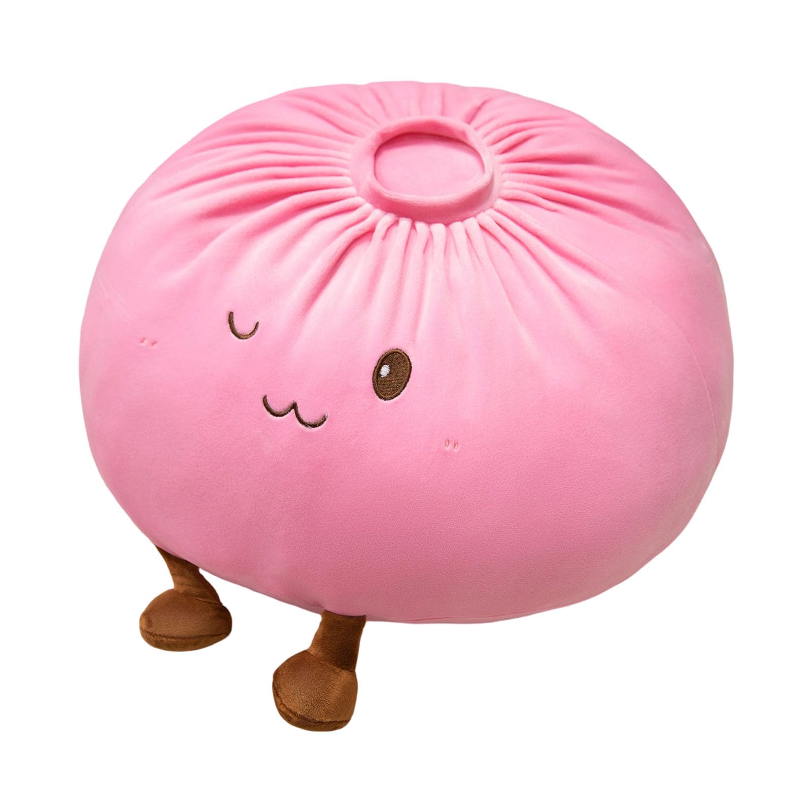 Hsyzygian Appealing Bread Themed Plush Cushion Comfortable for Sitting Lying and Decorating 28cm Diameter Comfort Plush Pillow