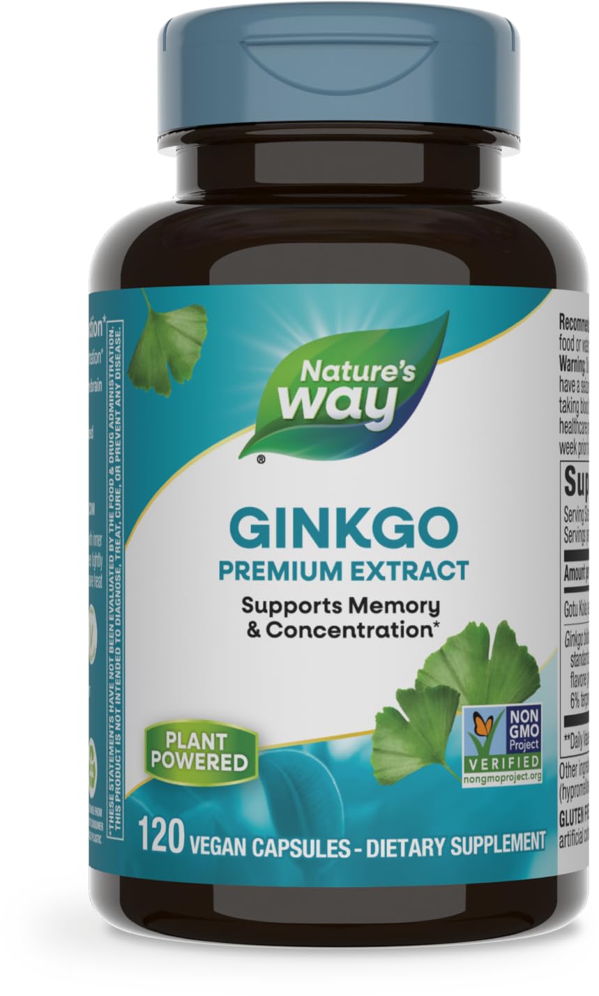 Nature's WayPremium Extract Ginkgo, Memory and Concentration*, 120 Capsules