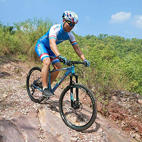 GJZM Mountainbike Aluminium 11-Gang Mountainbike, 27,5 Zoll Big Wheels Hardtail Mountainbike, Herren Mountain Trail Bike, Verstellbarer Sitz, 17 Zoll – Bild 8