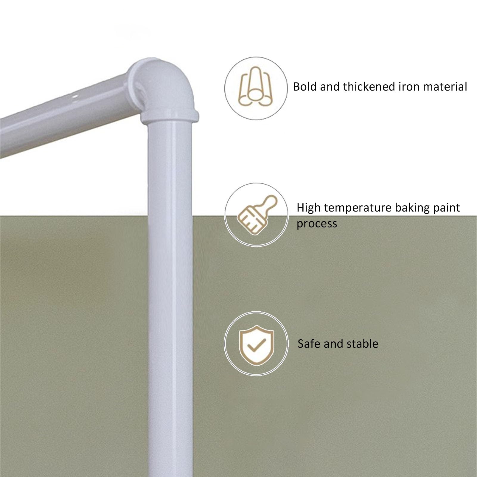 Barra de Ballet de Metal portátil de Doble Capa para gimnasios en casa: Barra de Entrenamiento de Baile de Fitness Ajustable, Adecuada para Adultos y niños, Ideal para Entrenamientos de Alta