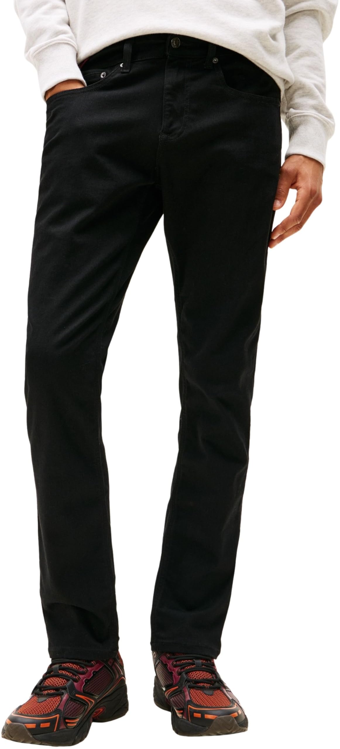 Tommy Jeans Men's Scanton Slim Fit Jeans, Black (Denim Black), 30W/30L