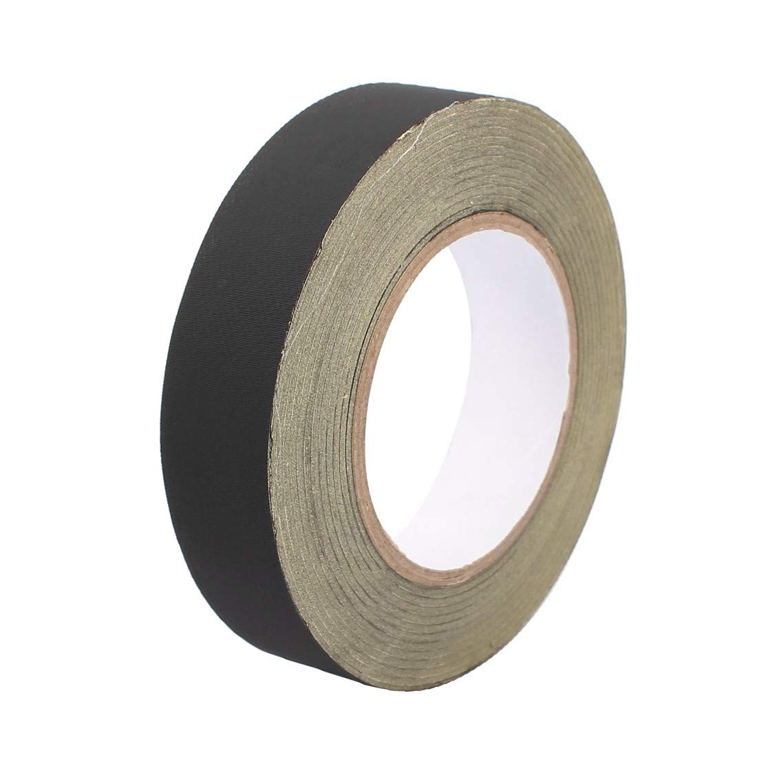 FUERLI Cinta Adhesiva de Tela de Acetato Aislante Negra de 25 mm x 28 m for reparación de bobinas de Transformador