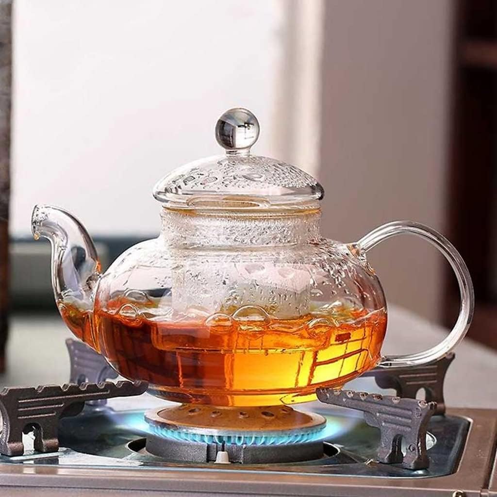 Glass Tea Set Heat Resistant Infuser Pot Wall Cup Puer Kettle Gas Stove Teapot