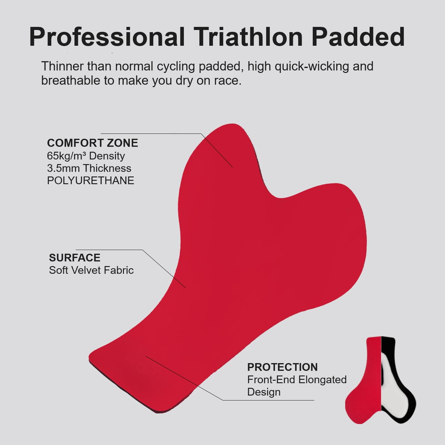 NUCKILY Triathlon Suits Herren Einteiler Ärmellos Racing Trisuits Neoprenanzug mit Taschen zum Laufen, Radfahren, Schwimmen