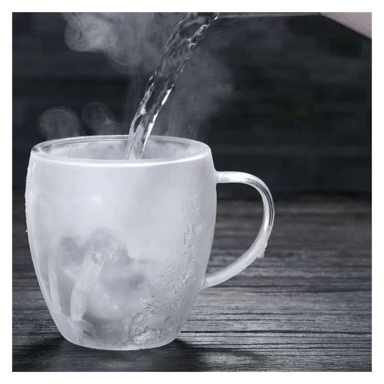 Szklany kubek do kawy z podwójnymi ściankami (4 szt., Coffee Glass 450 ml)