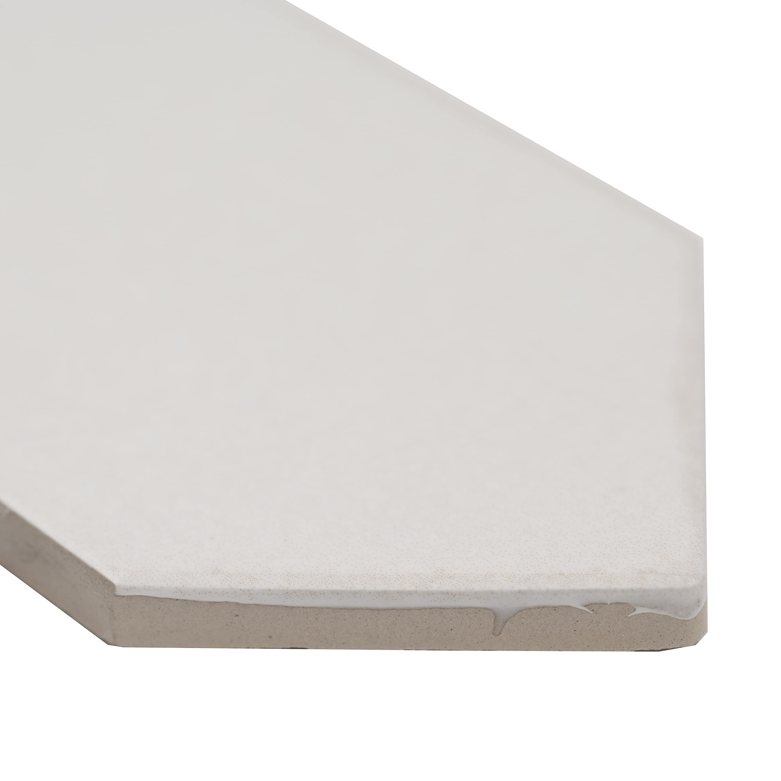 MSI Renzo Dove 2.5 Inch x 13 Inch Glossy Ceramic Picket Wall Tile for Bathroom, Kitchen Backsplash, Accent Wall Tile, and Shower Wall Tile