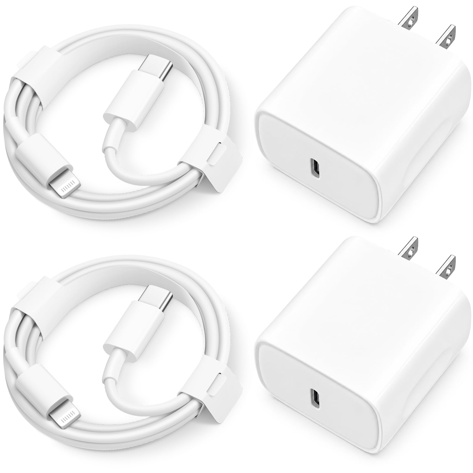iPhone 14 13 12 11 Super Fast Charger [2Pack] cargador 20W Rapid USB C Wall Charger Block with 6FT Fast Charging Cable Compatible with iPhone 14 Pro Max/Pro/Plus/Mini/iPad 6FT White