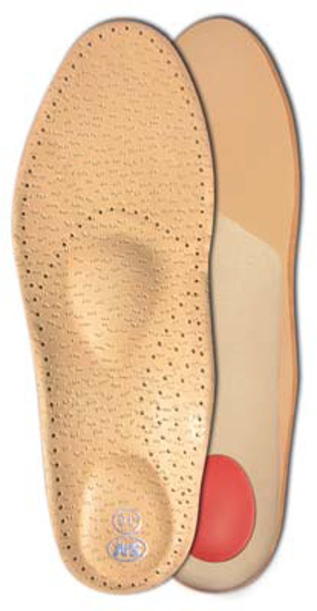 Faba Care by Svorto, extra flat premium shoe inserts, leather orthopaedic, breathable, perforation for optimal air circulation, insole for comfortable walking and running, 1 pair