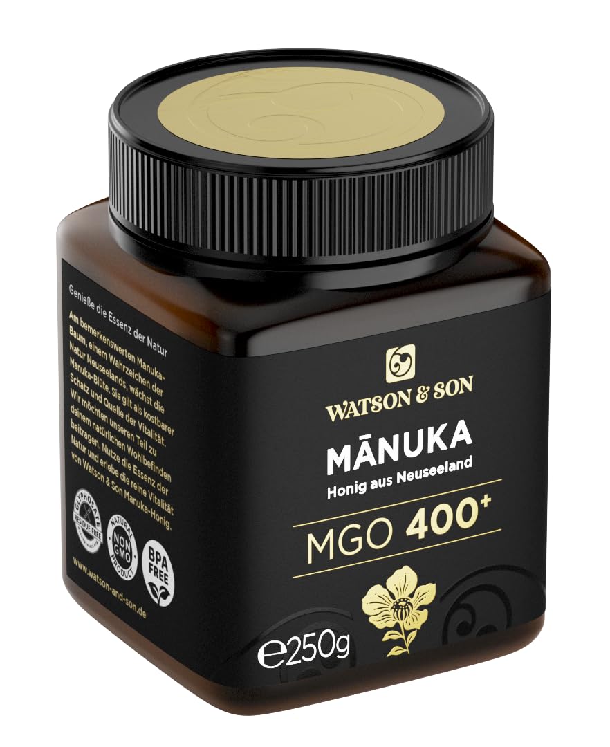 Watson & Son Manuka Honig MGO 400+ 250g | Premium Qualität aus Neuseeland