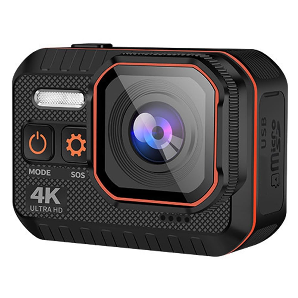 Outdoor Sport 4K HD 60FPS kamera Wi-Fi 170° szeroki kąt działania wodoodporna kamera do roweru motocyklowy z ekranem LED