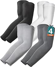 Arm Sleeves for Cooling Sun Protection Compression Sleeves for Men & Women for Football, Volleyball & Sports