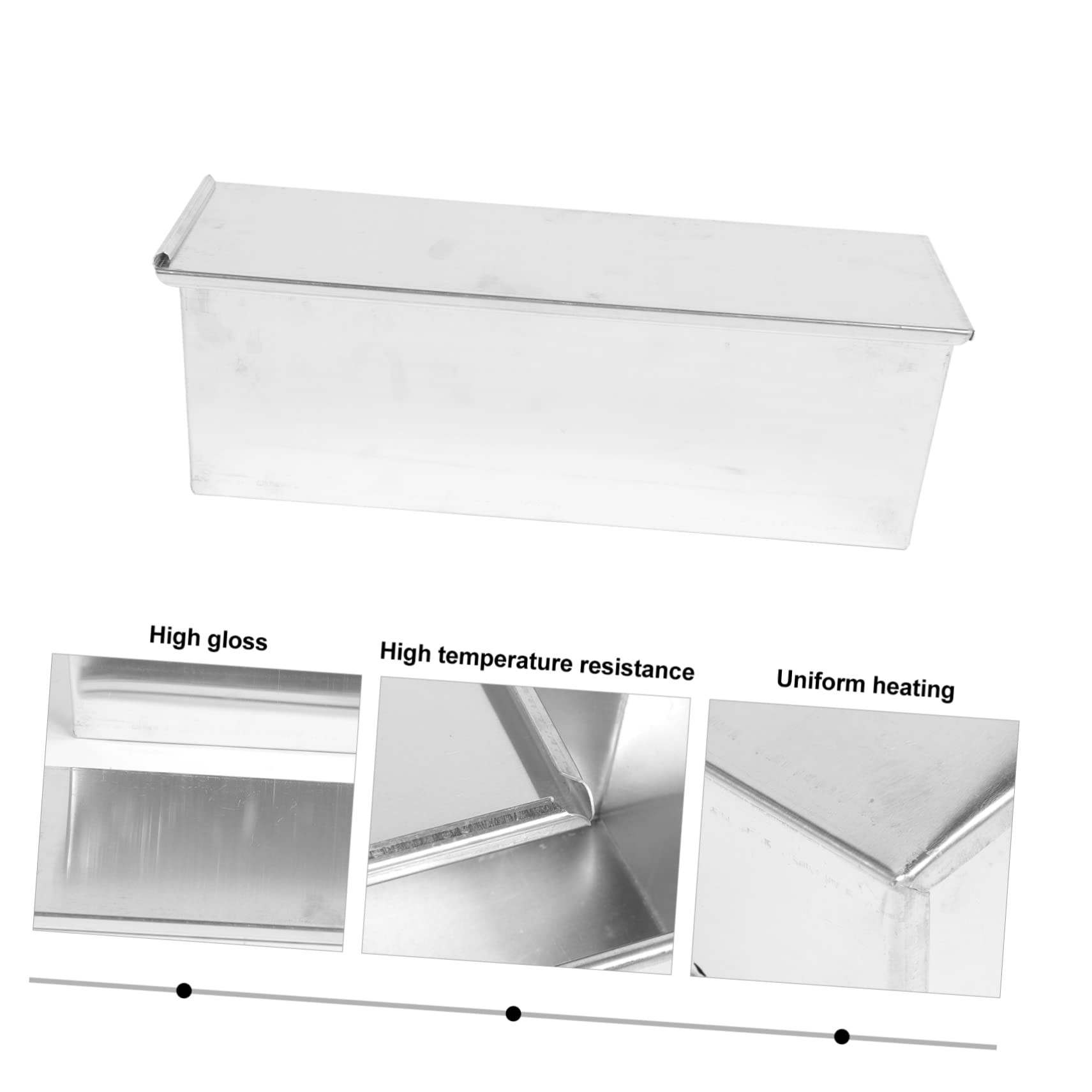 Happyyami 1Pc Toast Mold with Lid Non Stick Baking Tool for Homemade Bread Bakeware for Effortless Cleanup for Loaves and Sandwiches Premium Quality Baking Supplies