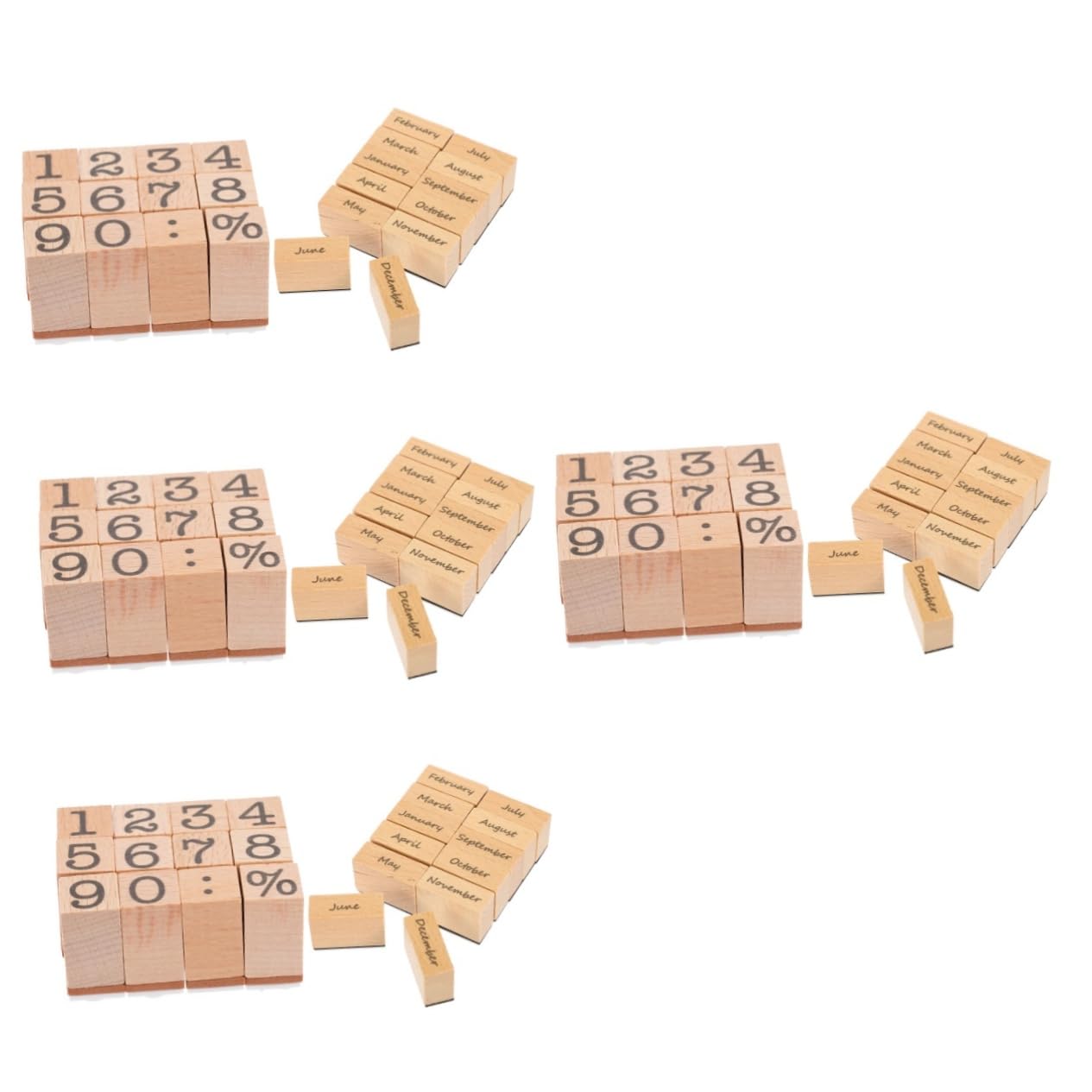 Uonlytech 8 Set Sigillo digitale in legno TIMBRI DEL DIART timbro pianificatore journaling data TIMPS DI RACCHBOBILE timbro fai da te del diario Stamper comune timbro del libro Di legno