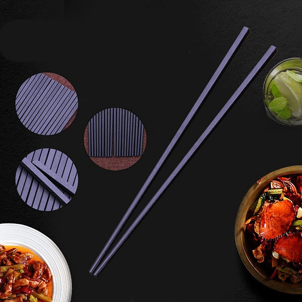 Essstäbchen, wiederverwendbar, 20 Paar, legierte Essstäbchen, rutschfeste, wiederverwertbare Lebensmittelstäbchen, Sushi, Baguette, Essstäbchen, Geschirr, Geschenk, Küchenwerkzeug