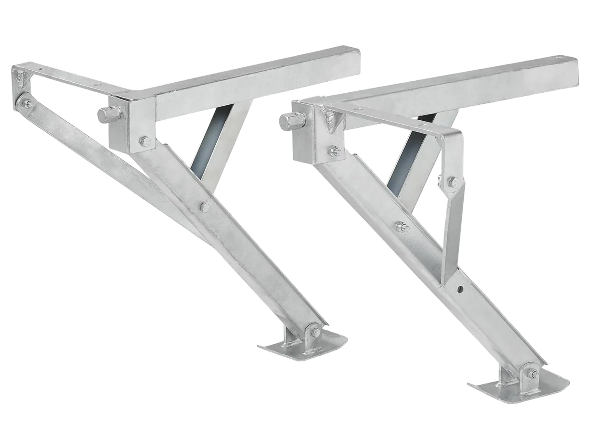 Preiswert&Gut 2x Stützen Höhenverstellbar L & R 600kg je Stück Wohnwagen Stützen 477x195 Höhe 460mm auch für Anhänger geeignet Top Gadgets mit starker Trapezgewinde Nivellierstütze