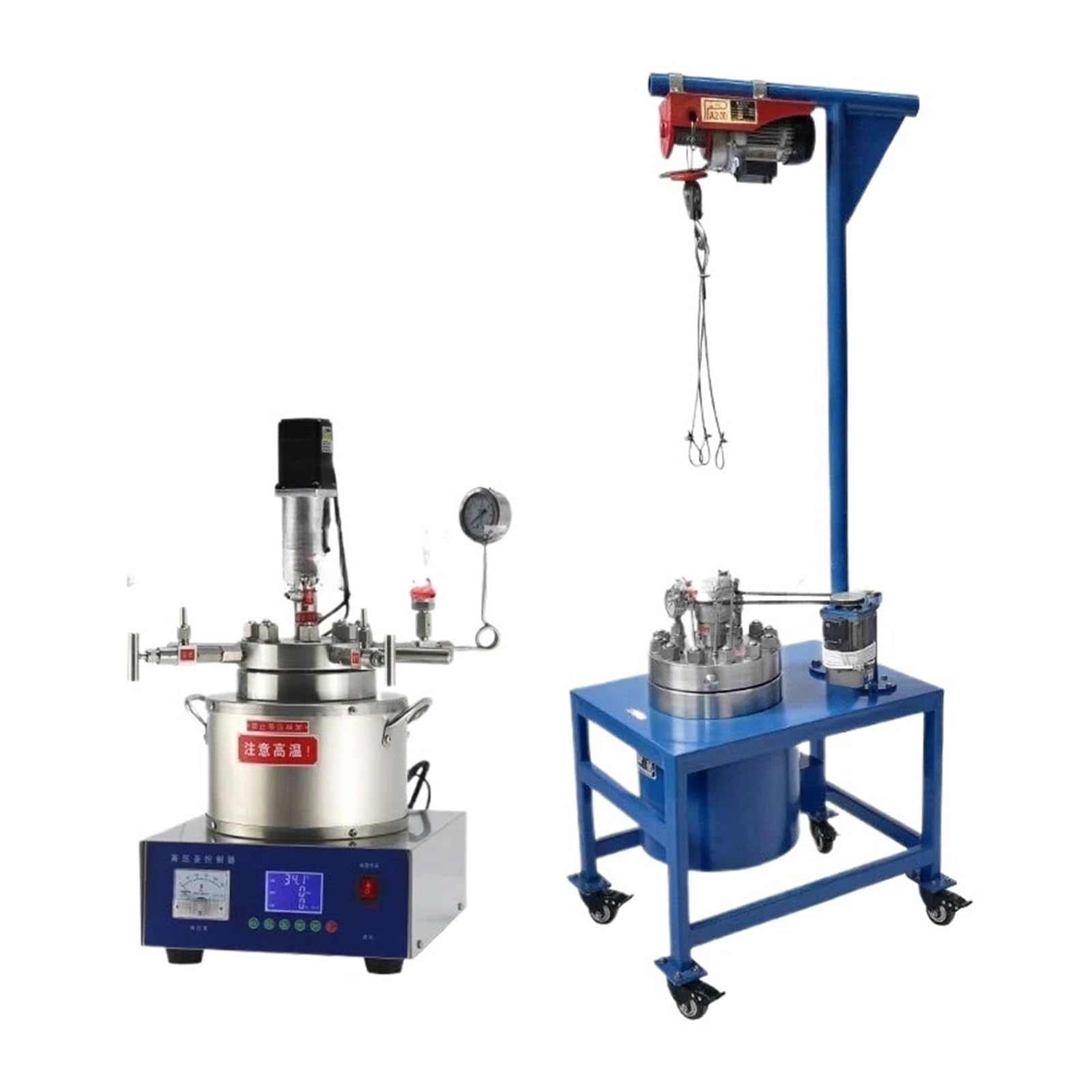 Reattore di sintesi idrotermale Reattore for Autoclave di sintesi idrotermale Bollitore Reazione da Tavolo in Acciaio Inossidabile ad Alta Pressione(TGYF-A-0.5L(304))