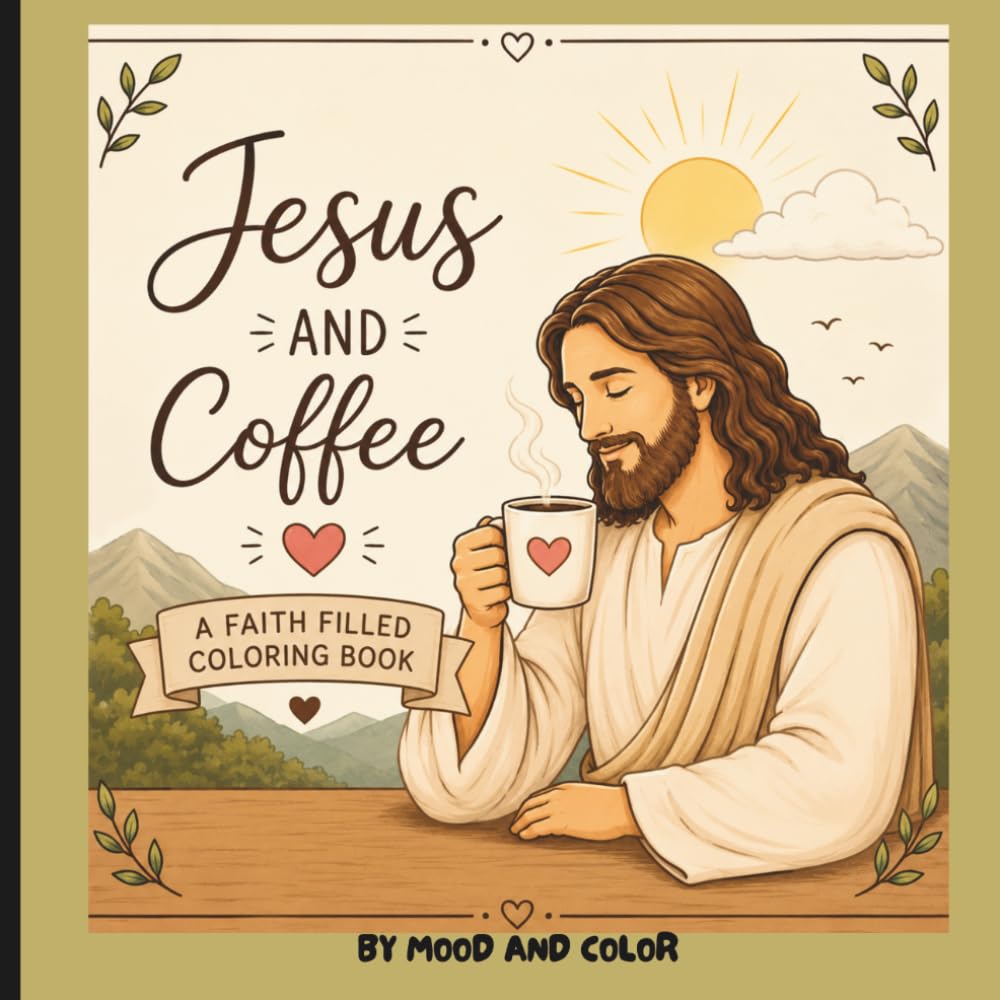 Jesus and Coffee: A faith filled coloring book
