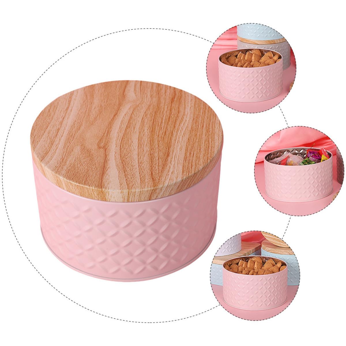 Cabilock 3 Pezzi Di Scatole Porta Snack Caramelle Prima Dei Barattoli Per Biscotti Scatole Di Con Coperchio Per Biscotti Contenitori Per Biscotti Cotti Al Forno Con Coperchi