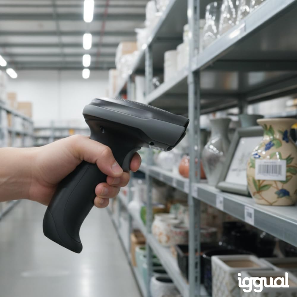 iggual Lector código barras 2D Bluetooth WiFi 2.4G