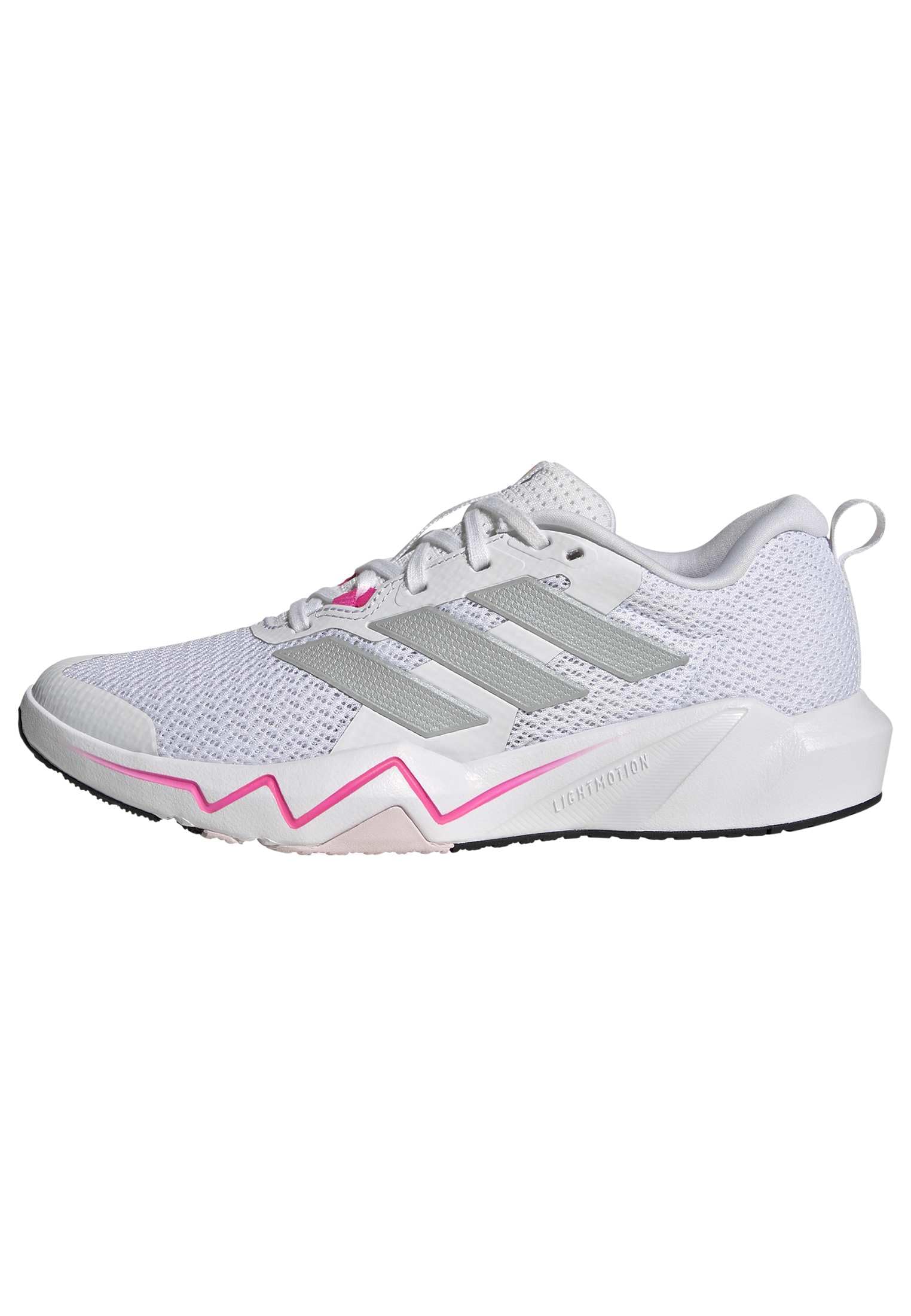 adidas Women's Rapidmove Go Training Shoes, FTWR White/Silver met./Lucid Pink, 6.5 UK