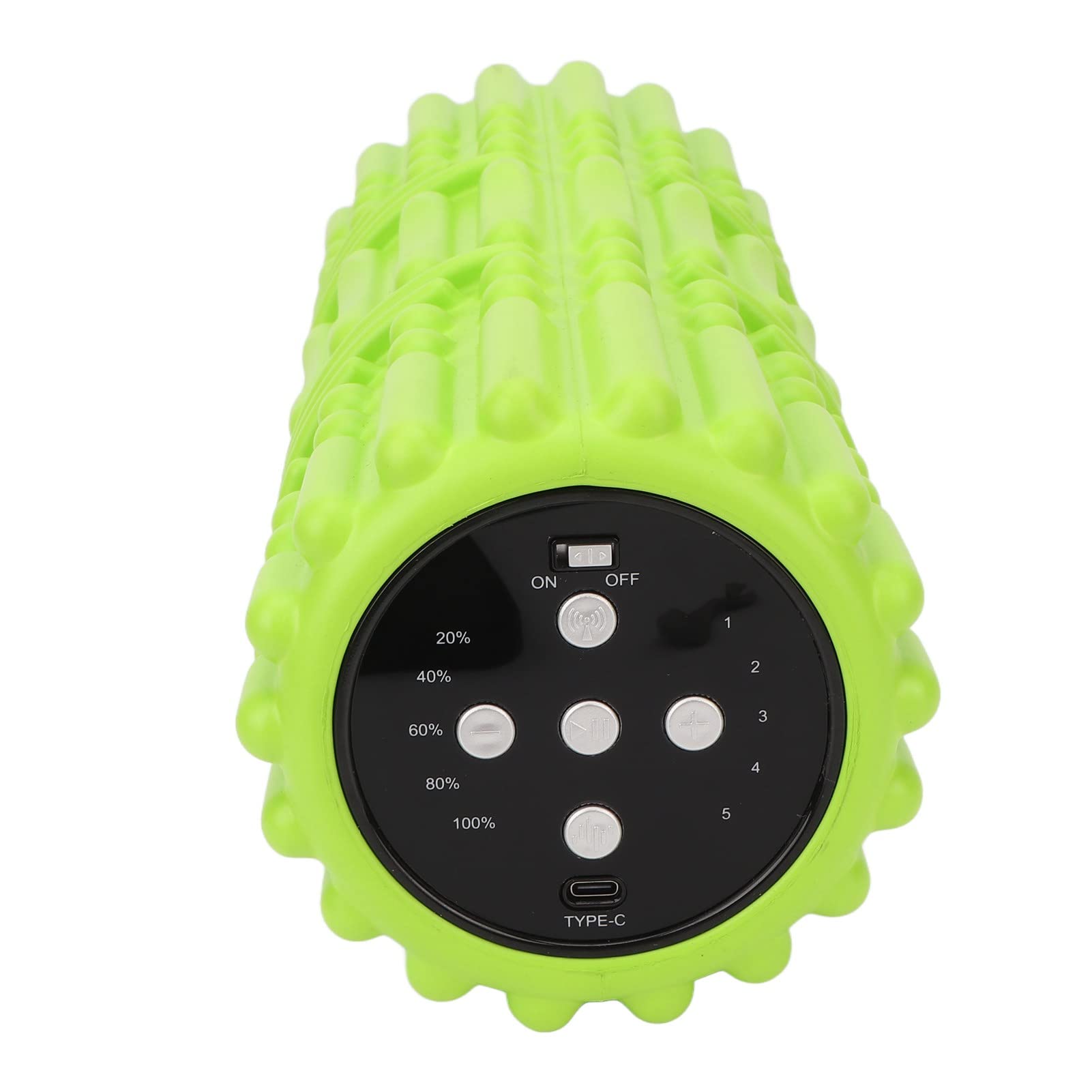 Rullo Vibrante Schiuma 5 Velocità Massaggio Muscolare Recupero Sportivo TriggerPoint Altoparlante Integrato Resistente