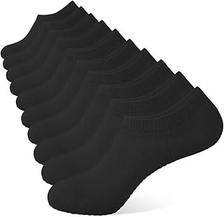 YOJOOM Sneaker Socks Women's 35-38 39-42, Ankle Socks with Non-Slip Silicone, Running Socks, Padded Short Socks, Invisible