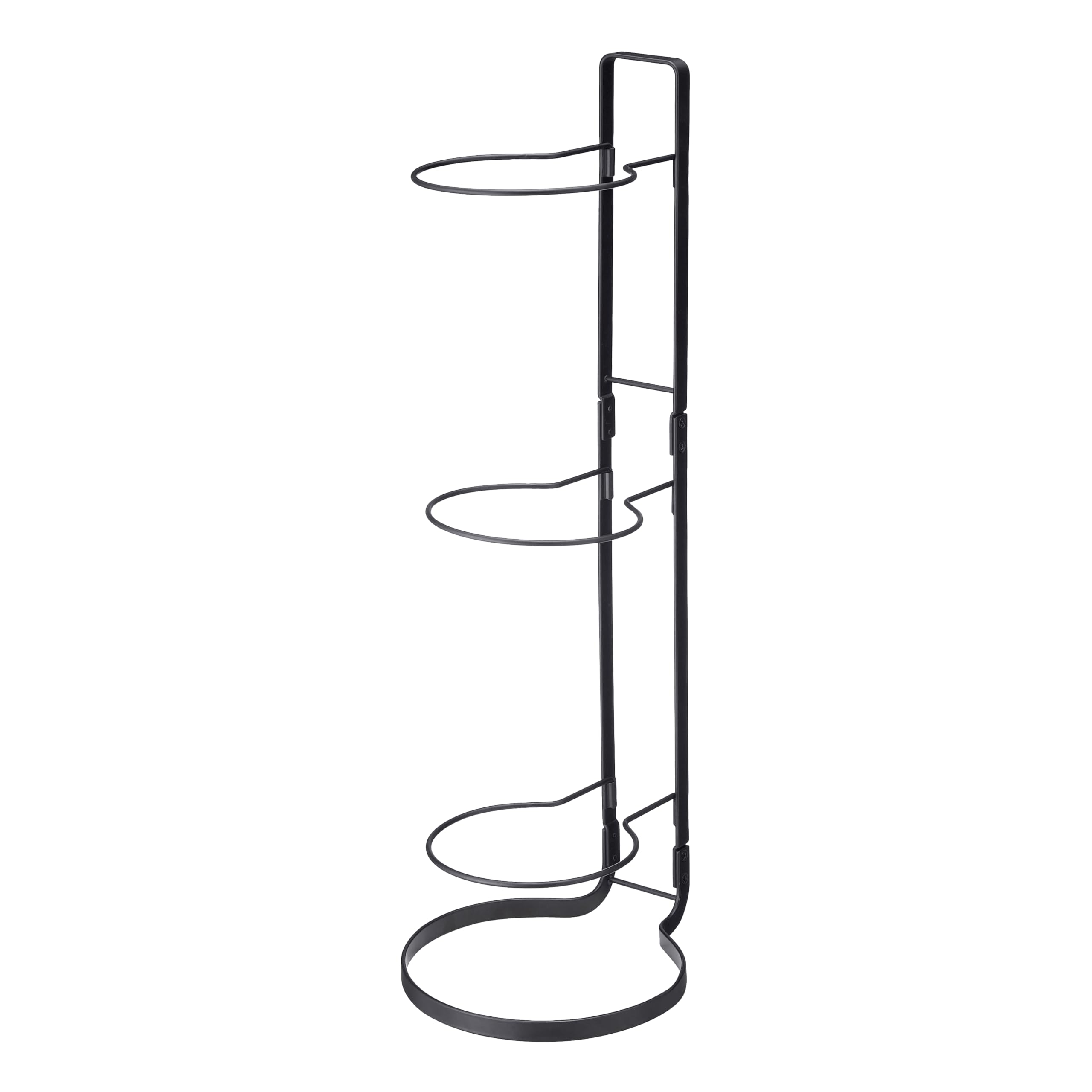 Yamazaki 7290 Frame Ball Stand, Black, Steel, 20.5 x 25.5 x 65 cm