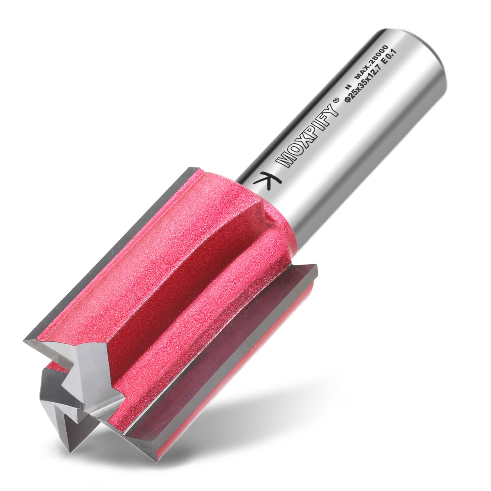 25mm Straight Triple Flute Router Bit 1/2" Shank Router Cutter