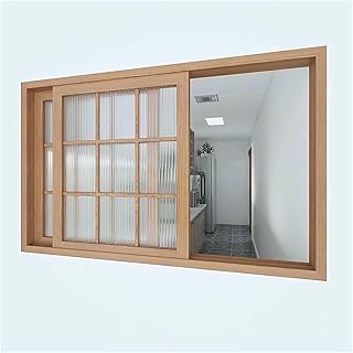 Spare Windows for Houses/Entrance Door, Wooden Window Frame with Glass, Large Wireless Window, Mobile House, Basement