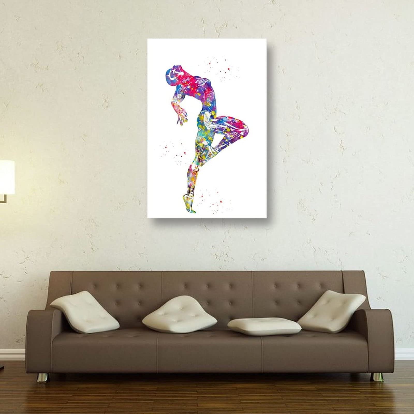 Amazon｜抽象絵画現代美術ポスター人間の筋肉の解剖学医学ロザリアス