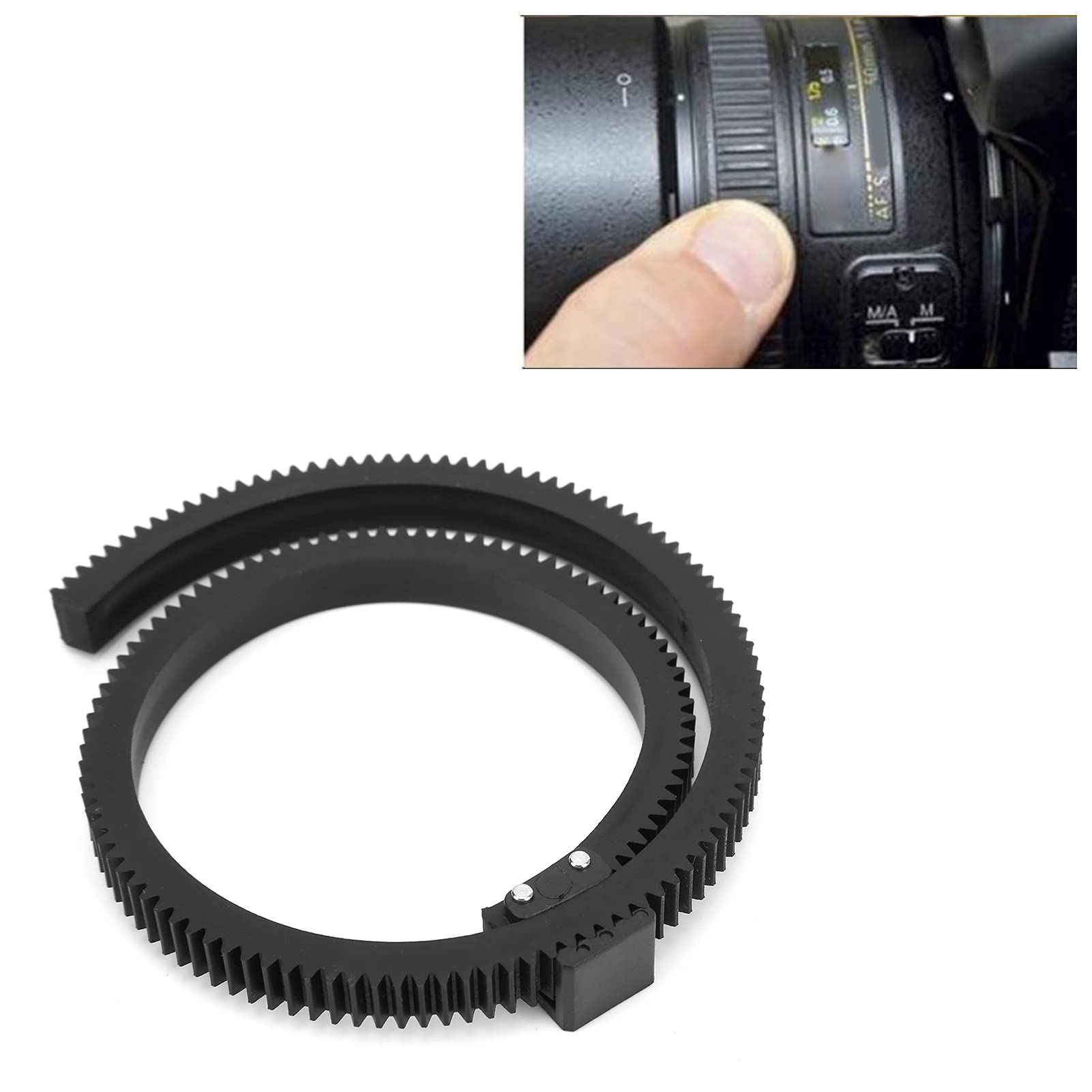92mmL'obiettivo Segui L'anello di Messa a Fuoco Anello di Ingranaggio dello Zoom Len Gear Ring Follow Focus Anello Flessibile della Cinghia Dell'ingranaggio Cintura Regolabile Follow Focus