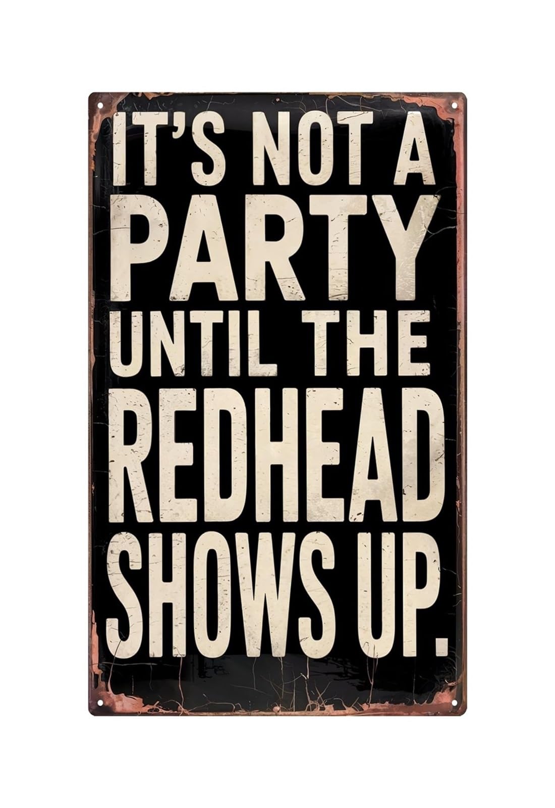 FNYUVNFAF Vintage Bar Sign Metal Tin Sign Funny Party Quote Wall-Art for Man Cave Garage Pub Decor 8 X 12 inch