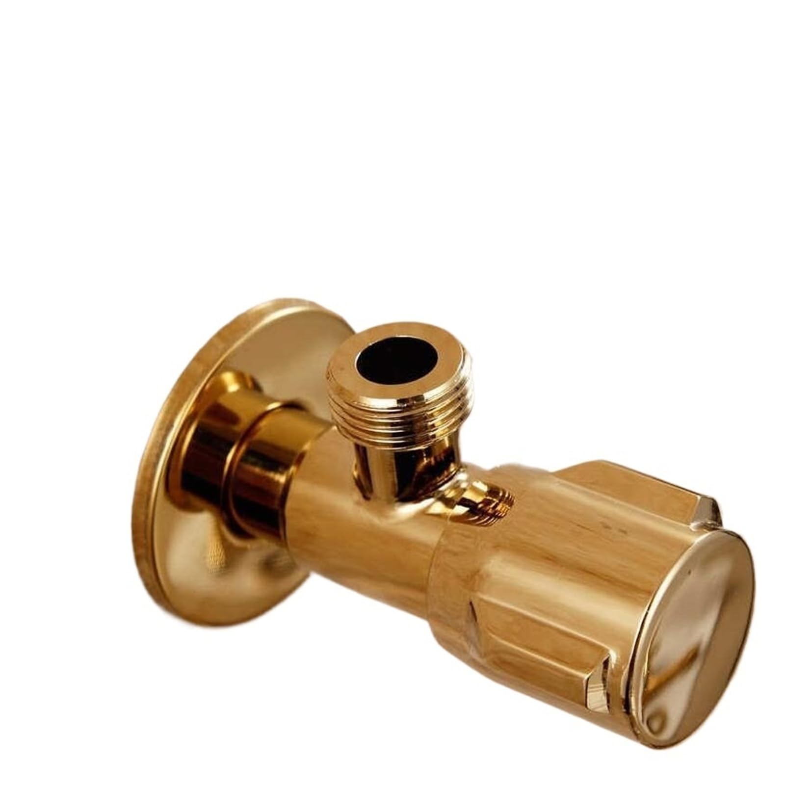 Gold Solid Brass Wall Mount Angle Stop Valve