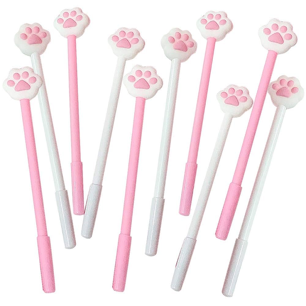 Amazon | moin moin ボールペン ペン 猫 ねこ 肉球 | ピンク5本