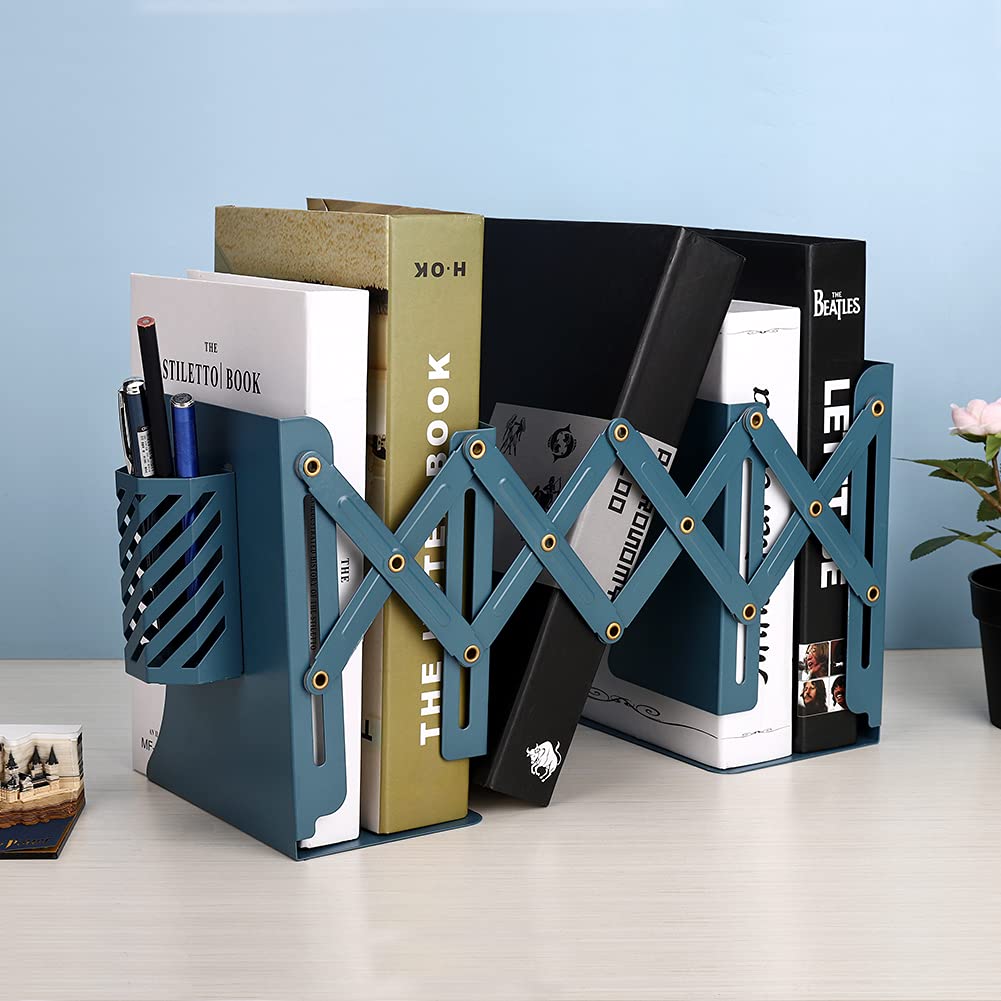 Belle Vous Serre Livre Réglable En Métal Blanc - Cale Livre Et CDs Anti