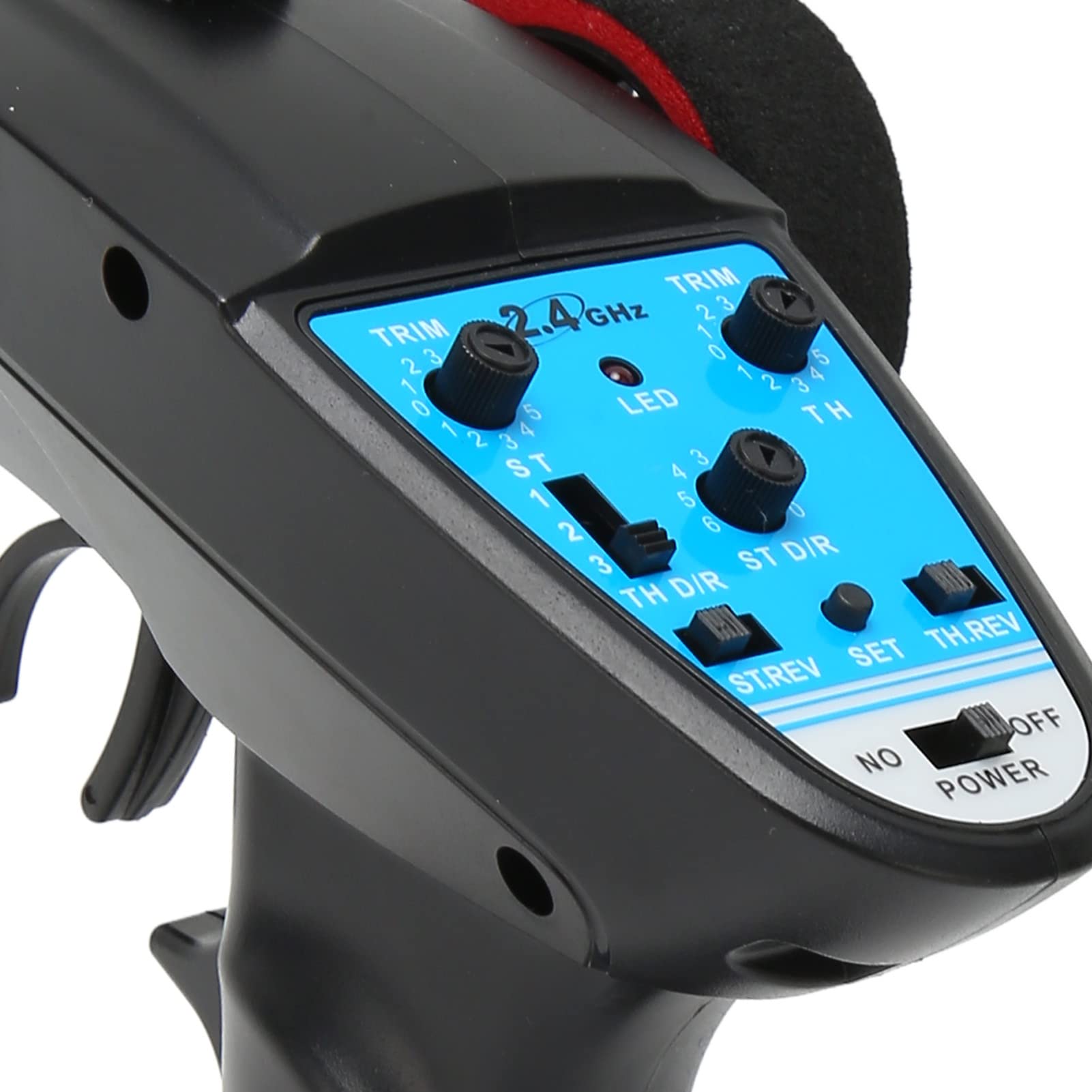 Transmisor RC de 3 Canales, Ajuste de Velocidad del Receptor de 2,4 GHz, Mando a Distancia para Coche Barco, para Vehículo de Control Remoto, Barco de Control Remoto