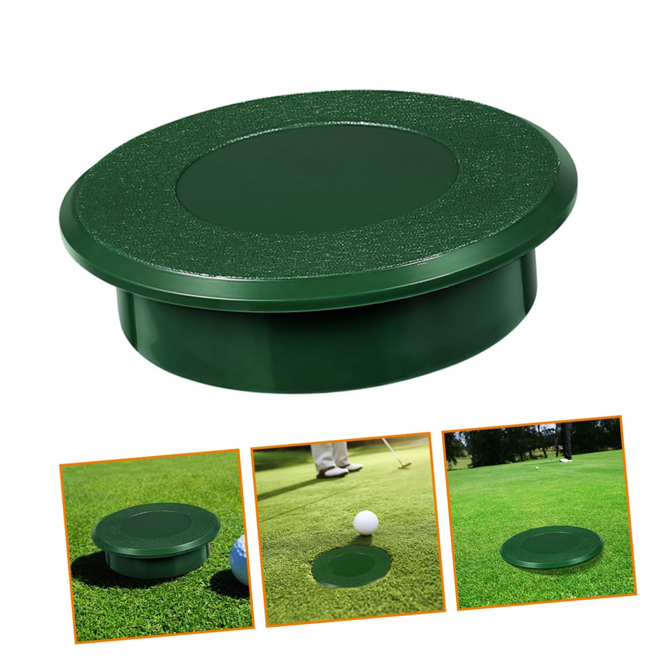 BRIGHTFUFU Plastic Putting Cup Cover Golf Hole Cup for Training Easy Install Disassemble Golf Practice Accessory
