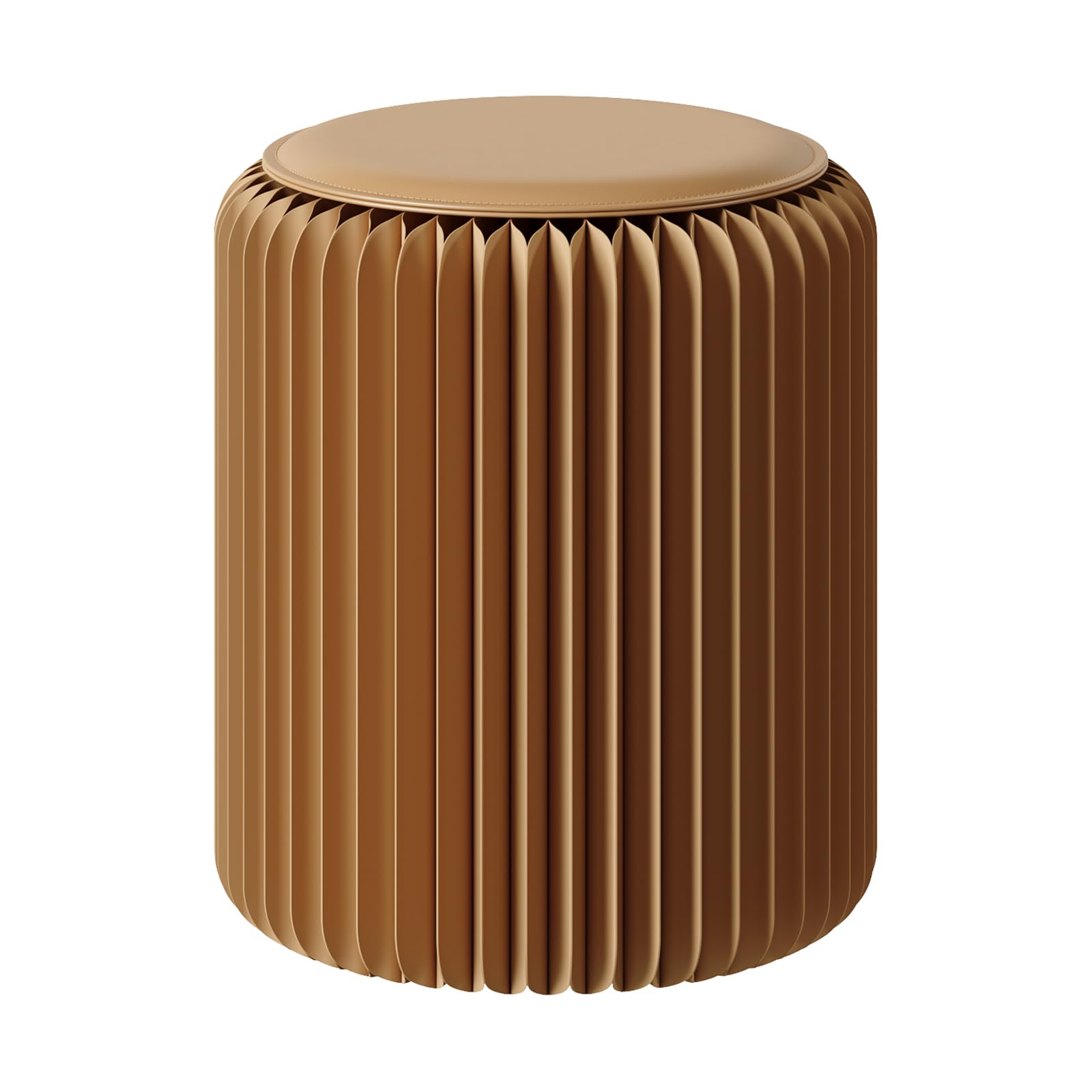 Photo 1 of Forpaprepp Folding Paper Stool - 17 Inch, 660lb Capacity, Brown