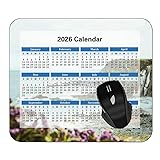 YENDOSTEEN のカレンダー2026年 マウスパッド ゲーム用 ゲーミングマウスパッド 上質生地 滑り止, クリフコーストの花 マウスパッド #286 Type-931