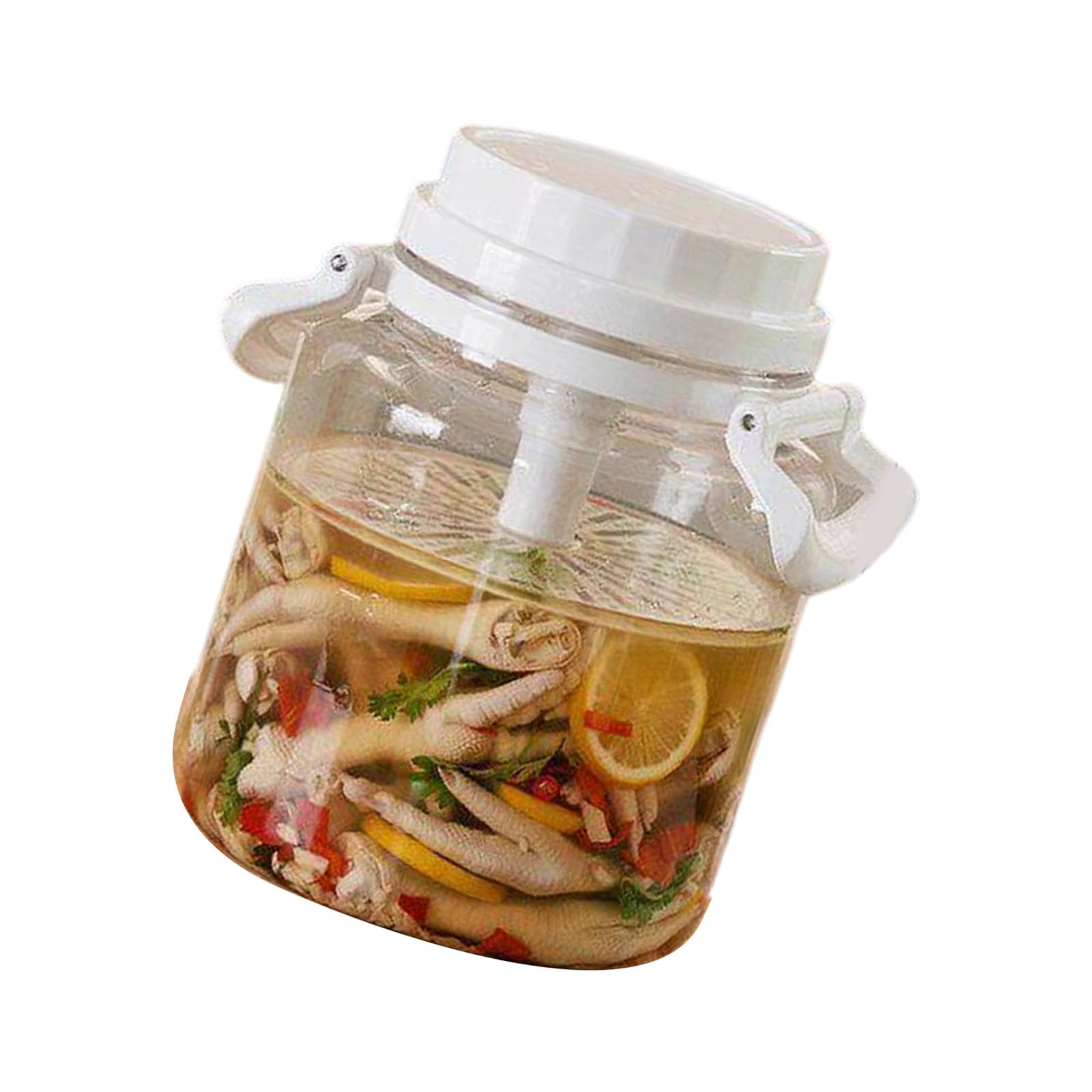 ZBIianxer Spacious Food Preservation Jar Ideal for Making Pickled Vegetables Storing Spices and Organizing Items Tight Pickling Container